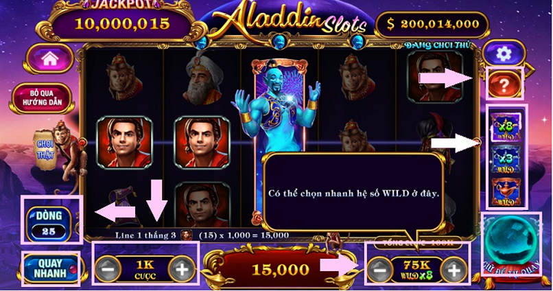 Luật chơi game nổ hũ Aladdin